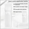 Picture of BLAAROOM Root Comb Applicator Bottle 6 Ounce, 2 Pack Hair Oil Applicator Bottle, Hair Dye Bottle Applicator Tools with Hair Oil Dispenser Root Comb Brush for Hair Oiling Applicator - white