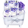 Picture of Bath and Body Gift Set - Lavender Gifts for Women, Body & Earth Bath & Shower Sets, 8 Pcs Lavender Honey Gift Sets with Bubble Bath, Lotion Set, Soap, Spa Kit for Women, Christmas Gifts for Mom