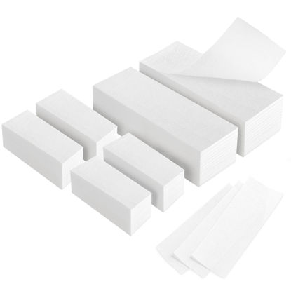 Picture of 600-Count Non Woven Wax Strips, 2 Size Body and Facial Epilating Wax Strips Paper for Hair Removal, Beauty Waxing Strips for Leg Face Chest Back and Bikini