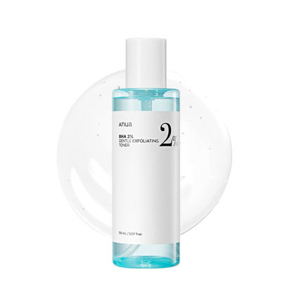 Picture of ANUA BHA 2% Gentle Exfoliating Toner, Mild Facial Exfoliant, Salicylic Acid for Pores and Sebum, Teatree Extract, Hyaluronic Acid, Ceramides (150ml / 5.07 fl.oz.)