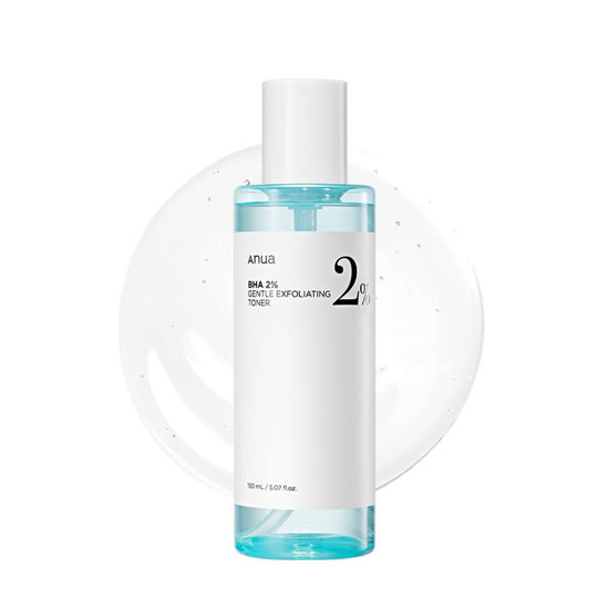 Picture of ANUA BHA 2% Gentle Exfoliating Toner, Mild Facial Exfoliant, Salicylic Acid for Pores and Sebum, Teatree Extract, Hyaluronic Acid, Ceramides (150ml / 5.07 fl.oz.)