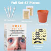 Picture of Nose Wax Hair Removal Kit by CoFashion | 100g Wax, 30 Applicators (15-30 Uses) | Painless, Quick & Easy for Men | 15 Mustache Guards, 1 Silicone Cup