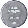 Picture of Blue Squid PRO Face Paint - Professional Water Based Single Cake Facepaint & Body Paints - SFX Makeup, Kids Adults Face Painting for Costume, Halloween, Cosplay - Metallic Silver 90g / 3oz