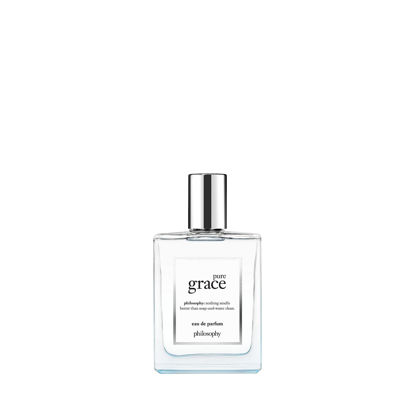 Picture of philosophy pure grace eau de parfum - crisp & clean women's perfume - with notes of water lily, leafy greens & musk - luxury perfume for women - long lasting fragrance - 2 fl oz.