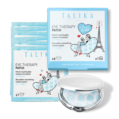 Picture of Talika Eye Therapy Patch - Instant Smoothing Eye Patches - Mask For Dark Circles & Tired Eyes - 6 Pairs Reusable & Travel Case