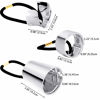 Picture of 3 Pieces Metal Circle Hair Cuff Elastic Hair Band Hair Ties Ponytail Holder Hair Rope Accessory for Women Girls, 3 Styles (Silver)