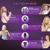 Picture of Vincofy 7 in 1 Blow Dryer Brush and Hair Dryer, Hot Hair Styler with Negative Ion 110,000 RPM Hair Straightener Brush for Fast Drying Straightening Curling Voluming, Suitable for All Hair Types,Purple