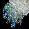 Picture of qiipii 5300PCS 3mm Transparent White Ab Resin Rhinestones Bulk Flatback Jelly Resin Stones SS10 Clear AB Diamonds Gems Charms Supplies for Nails Face Eye Makeup Tumblers Bottles DIY Crafts Decor Shoes