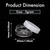 Picture of 3 Gram Sample Containers with Lids, 25 Count Tiny Sample Jars, Empty Lip Balm Containers, Mini Cosmetic Containers with Lids, Makeup Travel Containers with Labels, Mini Disposable Spatulas