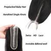Picture of FEHOKA Brazilian 2x6 HD Lace Closure Straight Lace Closure 100% Virgin Human Hair Closure Natural Hairline Middle Part Kim K 2 By 6 Closure With Baby Hair (16 Inch, 2x6 Closure)