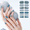 Picture of 140 Pcs 10 Sheets Full Wrap Nail Stickers Polish Strips Gradient Stickers Glitter Self Adhesive DIY Art Decals Strips with 2 Pcs Nail Files for Holiday Decor (Classic Style)