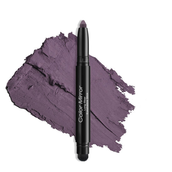 Picture of Color Mirror Longwear Cream Eye Shadow Sticks (67 Amethyst Matte),Smudge-Proof, Waterproof Eyeshadow,Silky Formula Matte With Makeup Brush,Dark Purple Eyeshadow Stick