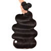 Picture of Body Wave Bundles Human Hair Brazilian Hair 3 Bundles Human Hair for Black Women 22 24 26 Inch 10A Grade 100% Unprocessed Body Wave Human Hair Bundles Hair Extensions Natural Color
