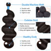 Picture of Body Wave Bundles Human Hair Brazilian Hair 3 Bundles Human Hair for Black Women 22 24 26 Inch 10A Grade 100% Unprocessed Body Wave Human Hair Bundles Hair Extensions Natural Color