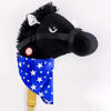 Picture of PonyLand: Music Stick Animal - Black Horse - Music Button, Sturdy Two-Piece Stick W/Colorful Soft Plush Animal Head, Pretend Play Toy, Kids Ages 3+