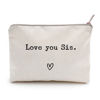 Picture of Love You Sister, Sister Gift, Missing You, Send Love, Makeup Case, Toiletry Bag, Gift for Friend, Makeup Bag for Best Friends (Love you Sis.)