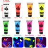 Picture of MEICOLY Glow Blacklight Face Paint,Neon UV Body Paint Set of 8 Tubes Blacklight Reactive Paints,Glow in the Dark Body Paint Neon Party Supplies,Neon Fluorescent Face Paint Blacklight Glow Makeup