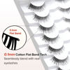 Picture of Wispy Cat Eye Lashes False Eyelashes Natural 10mm Short Lashes Pack Soft Strip Eyelashes 3D Volume C Curl Natural Eyelashes 7 Pair Siligli Eyelashes