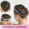 Picture of Lanzhire No Heat Curling Headband for Overnight Curls, Thin Heatless Curlers for Long and Short Hair (A-Pink)