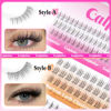 Picture of Bottom Lashes Natural Bottom Lash Clusters 4 Styles Lower Eyelash Extension Individual Lashes 216pcs Clear Thin Band Bottom Eyelashes Clusters DIY Lower Lashes Extensions by calphdiar