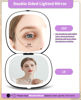 Picture of wobsion Lighted Makeup Mirror with Magnification,Rechargeable 1x/10x Travel Mirror,Portable Comapct Folding Mirror for Bag,Gift,Black