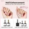 Picture of modelones Builder Nail Gel with Gel Base and Top Coat, Nude Pink Color Builder Nail Kit for Apex Building Nail Thickening Nail Extension, LED Nail Lamp Cured Hard Gel Color Base Gel