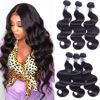 Picture of Amella Hair Brazilian Body Wave Bundles 8A Human Hair Bundles Body Wave 20 20 20inch Brazilian Hair Bundles 100% Unprocessed Virgin Weave Hair Human Bundles