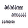 Picture of Black Press on Nails Almond Fake Nails Medium False Nails with Chrome Design Glue on Nails Solid Color Acrylic Nails Glossy Full Cover Stick on Nails Reusable Artificial Nails for Women Manicure 24Pcs