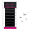 Picture of KOLYBEL Eyelash Extensions Easy Fan Lashes 0.05 Thickness D Curl 8-15mm Mix Tray Auto Blooming Lash Extension Volume Lashes Lasting Self Fanning Lashes(0.05-D,8-15mm)