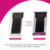 Picture of KOLYBEL Eyelash Extensions Easy Fan Lashes 0.05 Thickness D Curl 8-15mm Mix Tray Auto Blooming Lash Extension Volume Lashes Lasting Self Fanning Lashes(0.05-D,8-15mm)