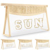 Picture of Boho Clear Makeup Letter Patch Makeup Bag SUN Pouch, Clear Toiletry Bags Travel Small Cute Chenille Letter Cosmetic Zipper Pouch Purse, Transparent Waterproof Makeup Organizer Bag for Women Girls(SUN)