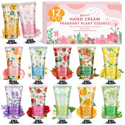 Picture of 12 Pack Hand Cream Gifts Set For Women, Mini Hand Lotion Travel Size in Bulk for Dry Cracked Hands, Graduation Gifts, Christmas Gifts, Thanksgiving Gifts, Teacher Appreciation Gifts, Party Favors
