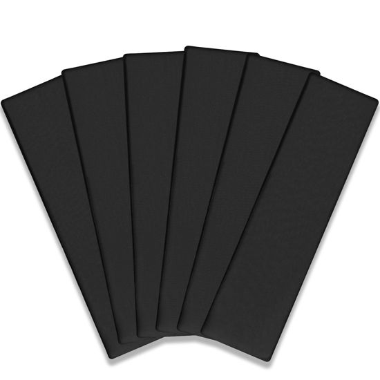 Picture of IVARYSS Workout Headbands for Women Non Slip, Premium Stretchy Soft Fabric Head Bands for Women's Hair, Wear for Yoga, Running, Sport, 6 Pack, Black