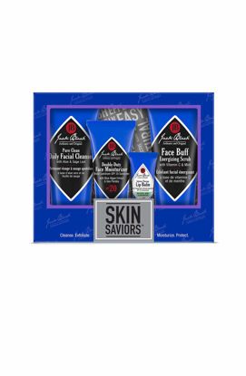 Picture of Jack Black Skin Saviors Set - Jack Black Face Wash and Moisturizer Set with Lip Balm SPF 25 and Mens Face Scrub, Jack Black Skin Care Set, Mens Skin Care Kit, Mens Skincare Gift Set, Jack Black Set