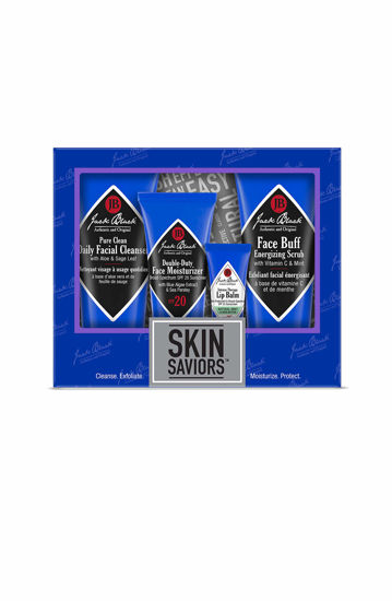 Picture of Jack Black Skin Saviors Set - Jack Black Face Wash and Moisturizer Set with Lip Balm SPF 25 and Mens Face Scrub, Jack Black Skin Care Set, Mens Skin Care Kit, Mens Skincare Gift Set, Jack Black Set