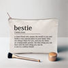 Picture of You Are Loved You Are Enough Makeup Case Self-Worth Cosmetic Bag Positive Affirmation Toiletry Bag Gift Motivation Quotes Sister Gift (Bestie)