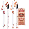 Picture of Kaely 2Pcs Mocha Nude Matte Lip Tint Stain Marker Pen,Liquid Lipstick & Lip Liner Pencil,Long Lasting Waterproof 24 Hour Lip gloss for Women,tinta para labios labiales mate 24 horas originales,03+05