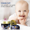 Picture of Qopoto Body Powder Puff and Container for Dusting Powder, Women Powder Puff and Powder Case for Bath and Travel (Procumbens Flowers)
