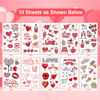 Picture of Valentines Day Gifts for Kids Valentines Temporary Tattoos gifts for him her Valentines Decorations for Classroom Boys Girls School Class Party Favors