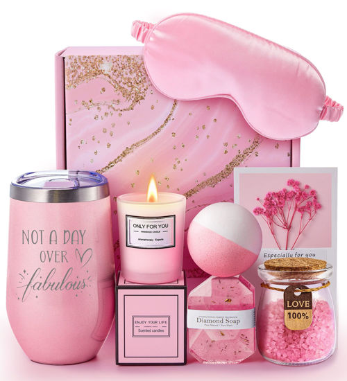 Picture of Birthday Gifts for Women, Unique Spa Gift Basket Set for Mothers Day, Valentines Day - Christmas Gifts for Women, Mom, Friends Female, Sister, Her, Girlfriend, Wife, Teacher, Nurse