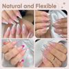 Picture of Almond Gel x Nail Tips Double Sided Matte Medium Almond Nail Tips Half Cover 240pcs for Almond Shape Fake False Acrylic Press On Nails 12 Sizes for Gel Nail Extensions, Luckyfairy