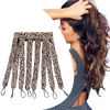 Picture of JYHi Heatless Hair Curler Rod Headband Skin No Heat Hair Curls for Long Hair with Removable Adjustable Straps Sleep in Over Night Heatless Curling Hair Roller for Women Girls Leopard Print