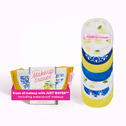 Picture of The Original MakeUp Eraser, 7-Day Set, Erase All Makeup With Just Water, Including Waterproof Mascara, Eyeliner, Foundation, Lipstick, Sunscreen, and More! Limoncello, 7ct.