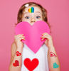 Picture of Valentines Heart Tattoos(100PCS),Konsait Valentine’s Day Temporary Tattoos Red Heart Tattoos for Kids Girls Boys Valentine’s Day Party Favor Supplies Kids School Gifts Goody Bag Filler Teachers Prizes