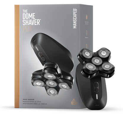 Picture of MANSCAPED® The Dome Shaver™ PRO Head Shaver for Bald Men - Five Rotary Blade Design with SkinSafe® & FlexAdjust Technology, Waterproof, USB-C & Wireless Charging Compatible with Travel Lock
