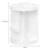 Picture of HBlife 360 Rotating Makeup Organizer Plus Size Adjustable Carousel Large Capacity Revolving Perfume Organizer Skincare Organizers Cosmetic Storage Spinning Holder for Vanity, White