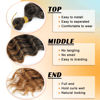 Picture of Eerya Long Curly Braiding Hair 18 Inch 2 Packs Ocean Wave Crochet Hair for Black Women Deep Wave Braiding Hair for Boho Braids（18 inch, T1B/30）