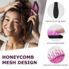 Picture of SHINLEA Vented Detangling Brush for Curly Thick Hair, Wave-Shaped Bristles for Scalp Massage, Anti-Tangle Hairbrush for Women, Men and Teens, Purple
