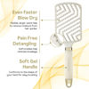 Picture of Lily England Beauty Gift Set for Women - Professional Hair Brush for Women for Detangling, Styling & Blow Drying for All Hair Types - Flexible with Open Vented Design, Gel Handle (Beige, Pack of 1)
