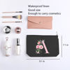 Picture of kdxpbpz A-Z Personalized Cosmetic Bag Monogrammed Makeup Bags Bridesmaid Gifts Custom Toiletry Pouch Gifts for Women Mom Best Friend Sister Bride Bridesmaid (A)